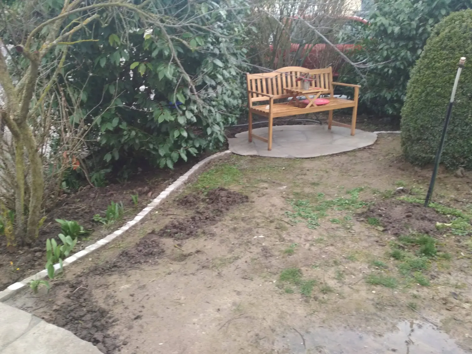 Krenzel - Garten und Landschaftsbau - Dieser kleine aber feine Garten entstand wieder an einem Reiheneckhaus.